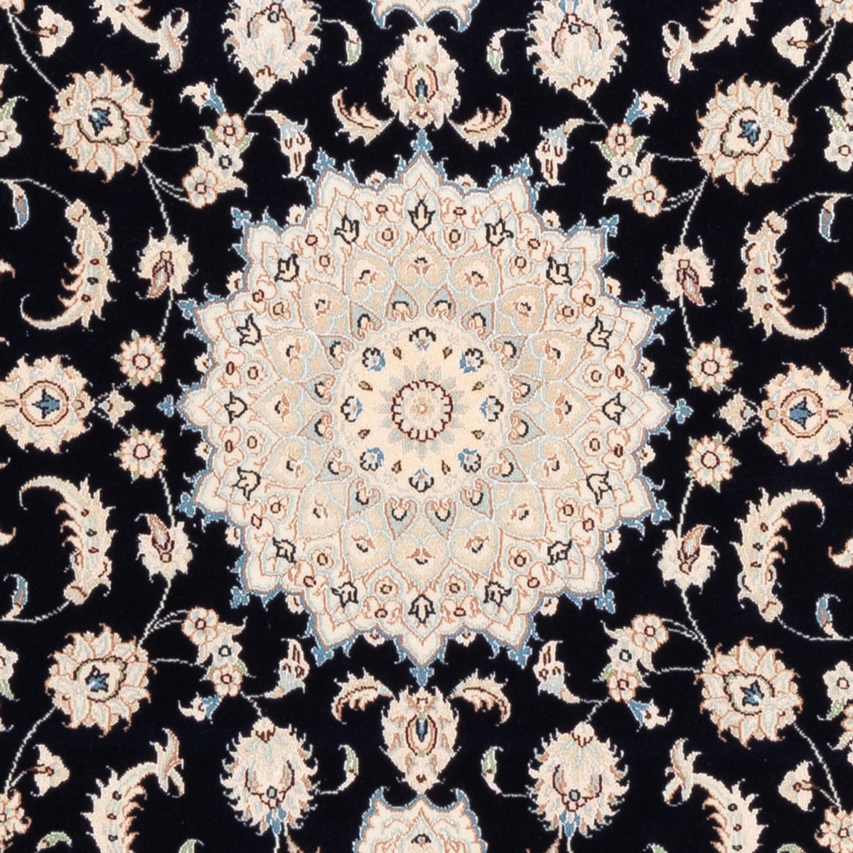 Alfombra Persa - Nain - Prima - 175 x 117 cm - azul oscuro