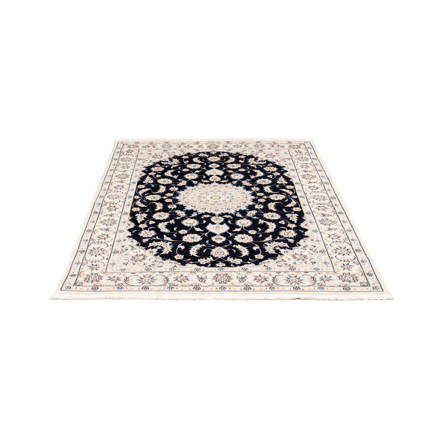 Alfombra Persa - Nain - Prima - 175 x 117 cm - azul oscuro