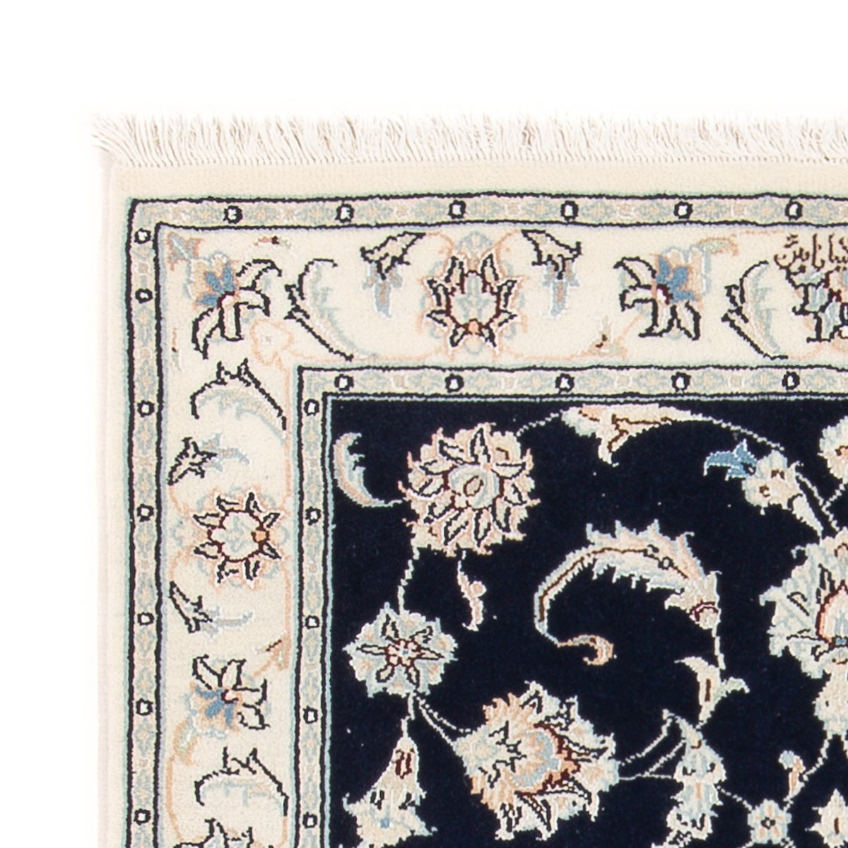 Alfombra Persa - Nain - Prima - 124 x 82 cm - azul oscuro