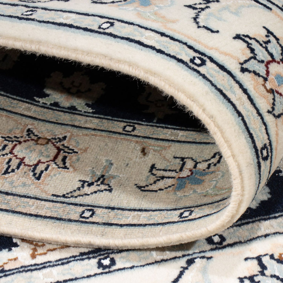 Alfombra Persa - Nain - Prima - 124 x 82 cm - azul oscuro