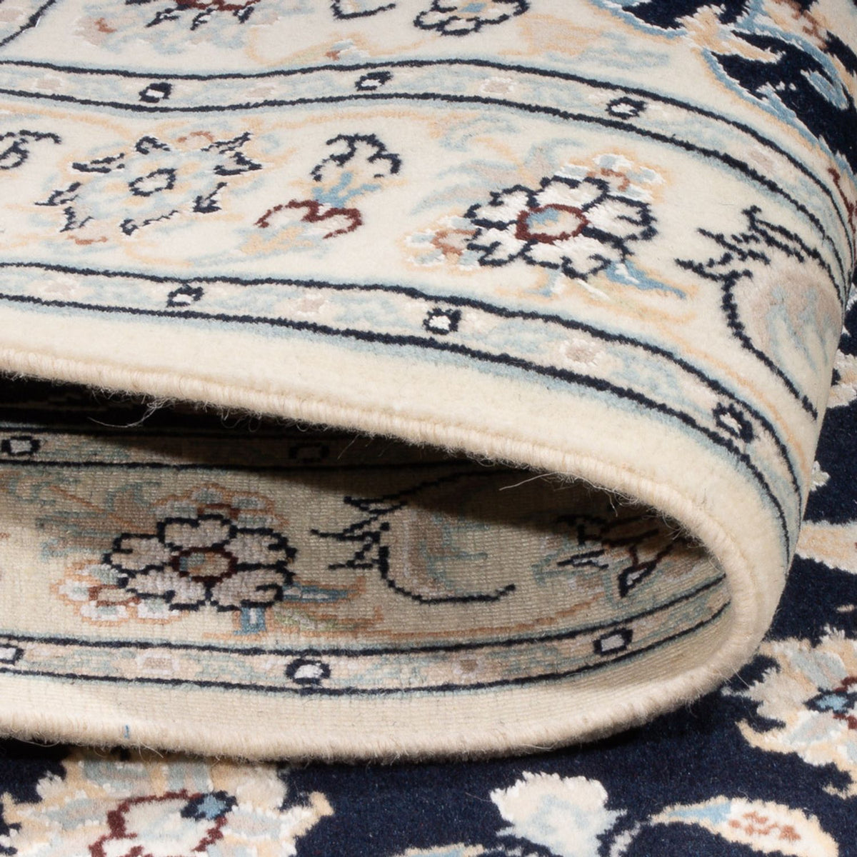 Alfombra Persa - Nain - Prima - 118 x 80 cm - azul oscuro