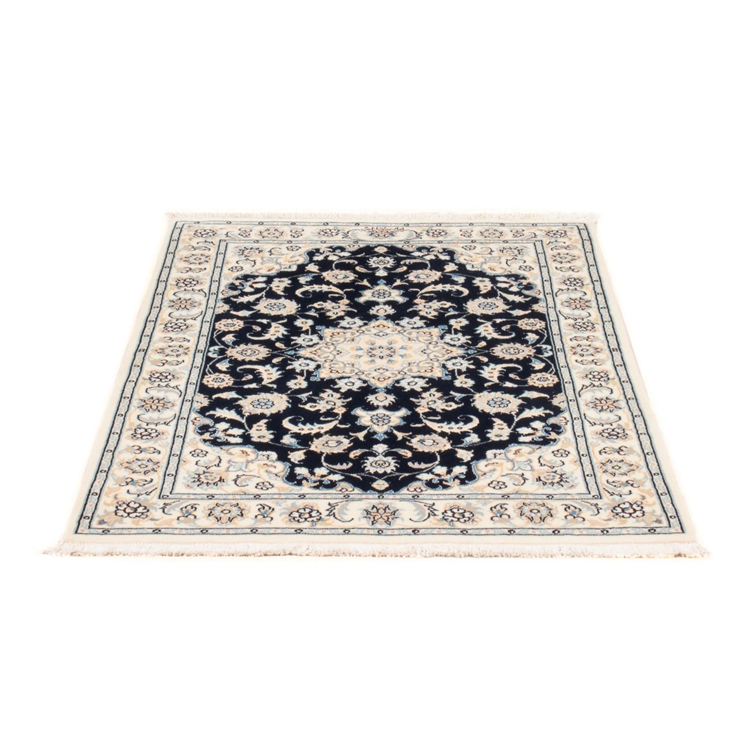 Alfombra Persa - Nain - Prima - 118 x 80 cm - azul oscuro