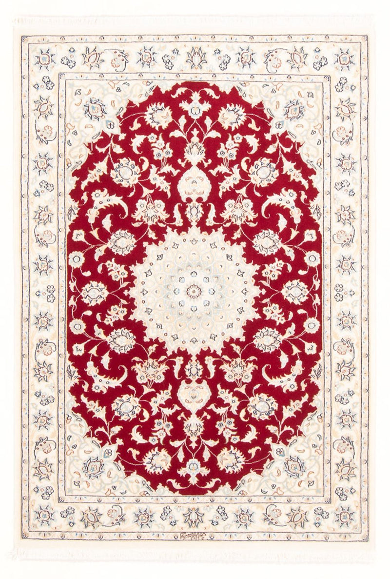 Alfombra Persa - Nain - Real - 156 x 107 cm - rojo