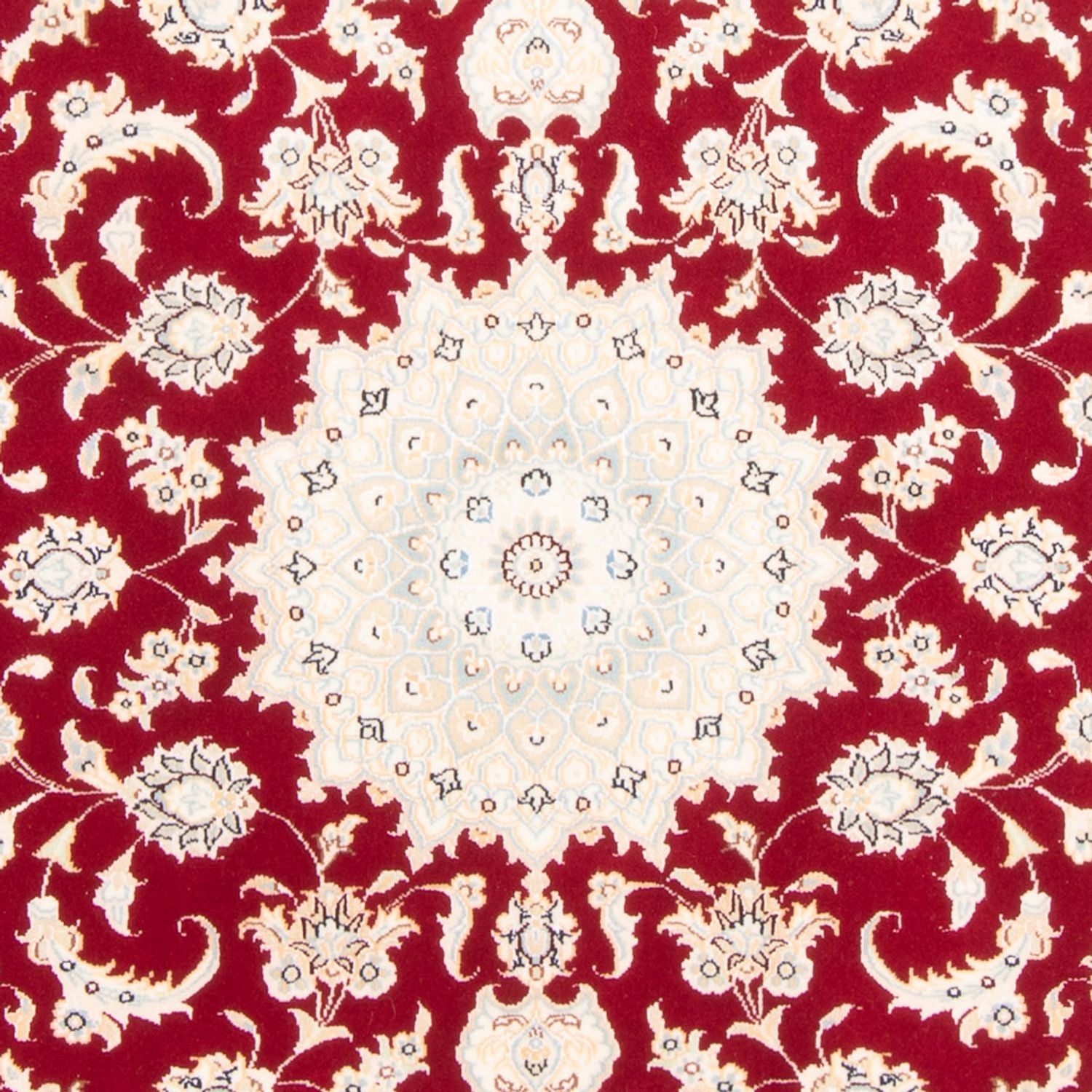 Alfombra Persa - Nain - Real - 156 x 107 cm - rojo