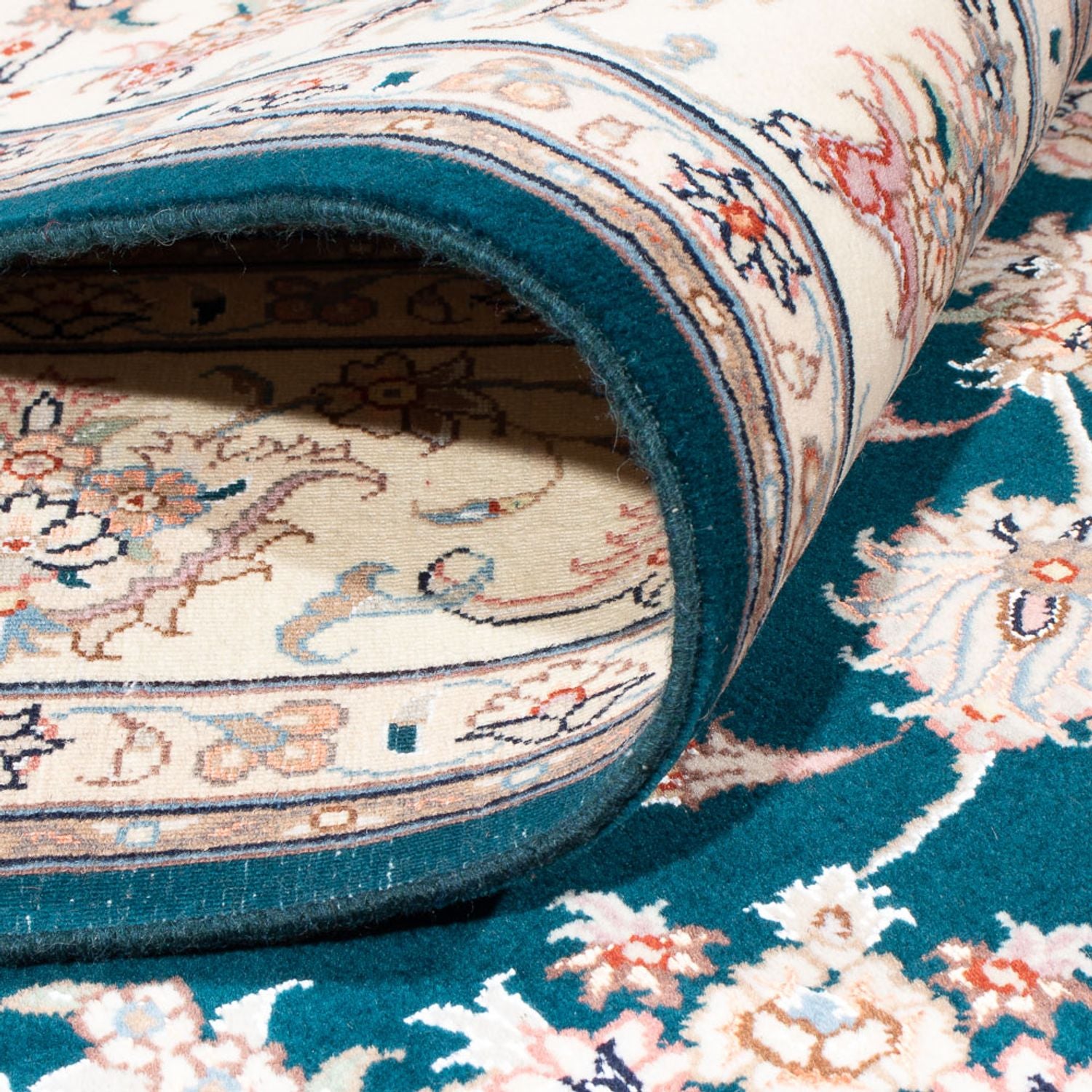 Alfombra Persa - Tabriz - Real - 236 x 170 cm - verde