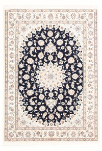 Alfombra Persa - Nain - Real - 173 x 118 cm - azul oscuro