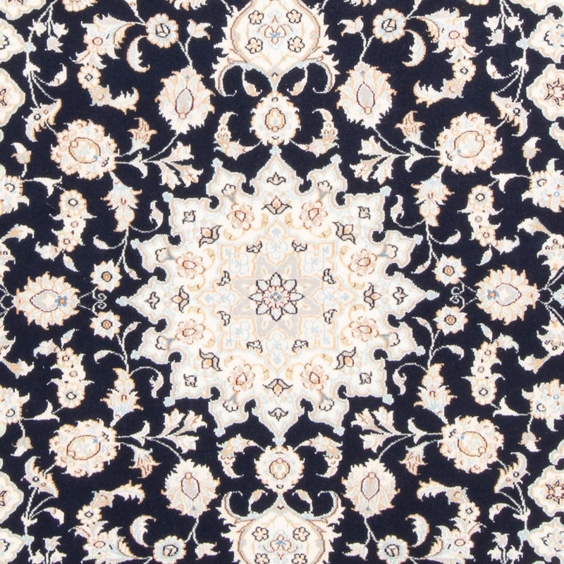 Alfombra Persa - Nain - Real - 173 x 118 cm - azul oscuro