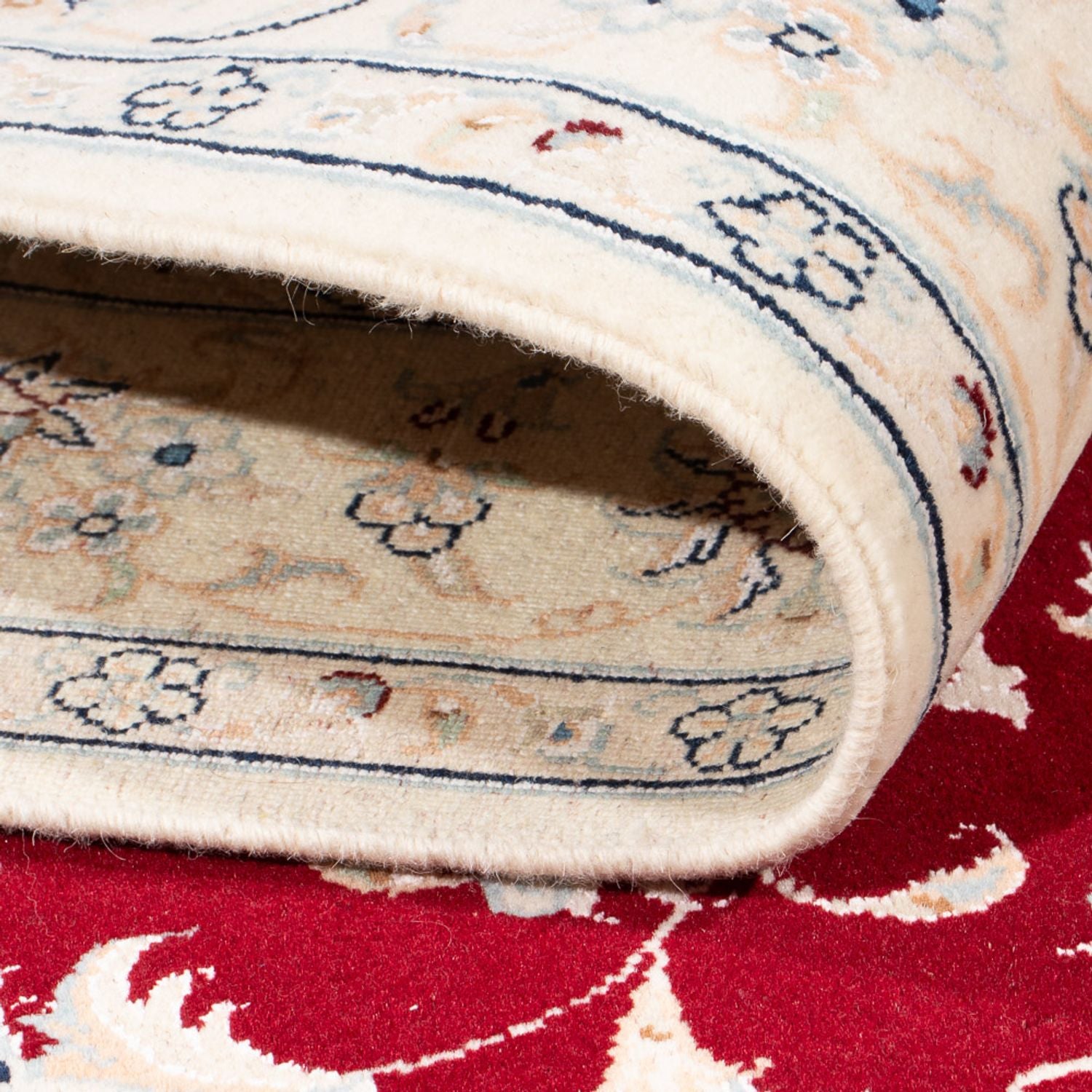 Alfombra Persa - Nain - Real - 174 x 119 cm - rojo