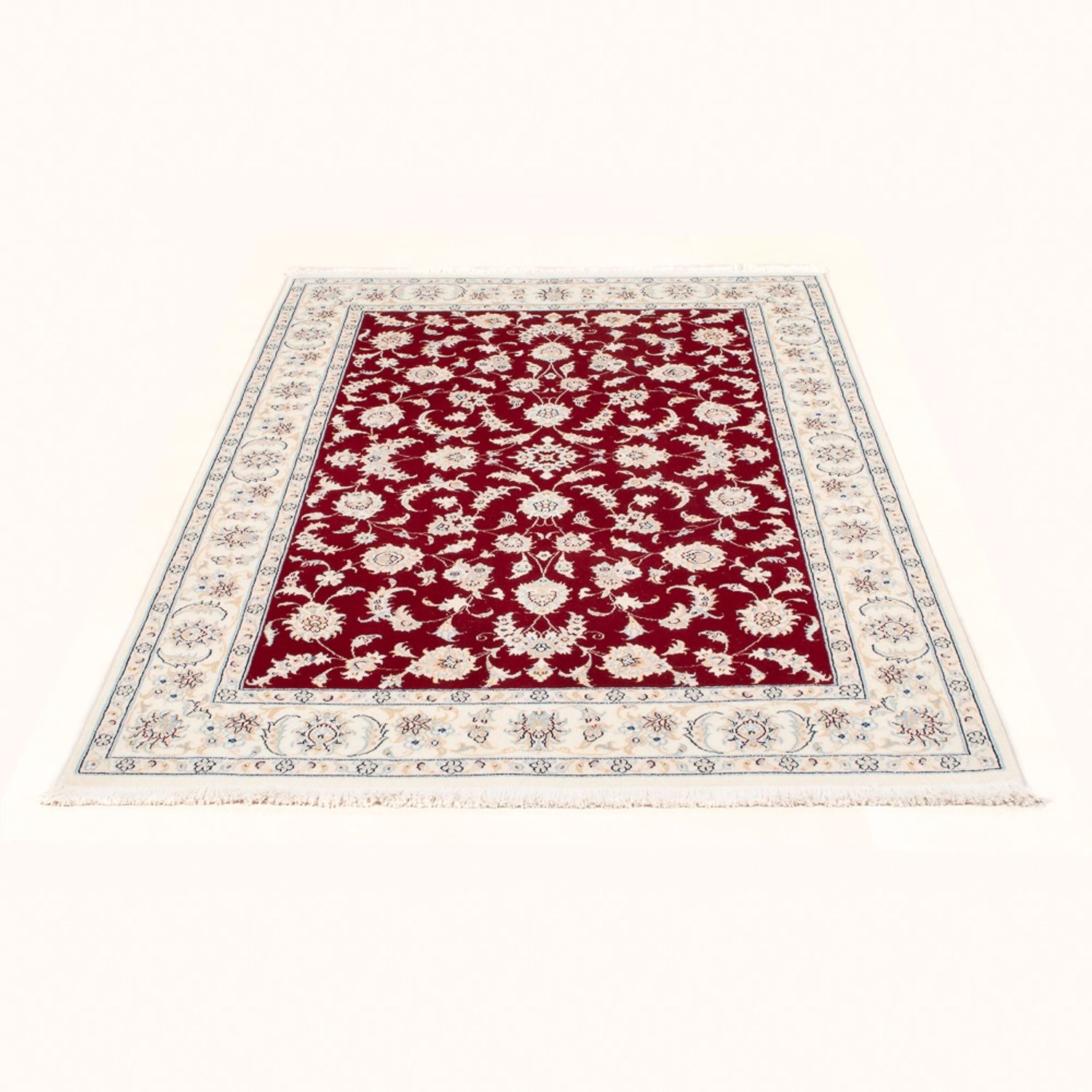 Alfombra Persa - Nain - Real - 174 x 119 cm - rojo