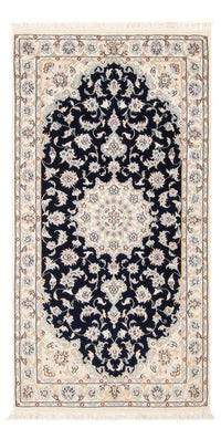 Alfombra Persa - Nain - Prima - 137 x 73 cm - azul oscuro