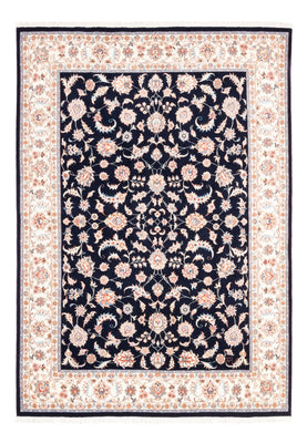 Alfombra persa - Tabriz - 200 x 147 cm - azul oscuro