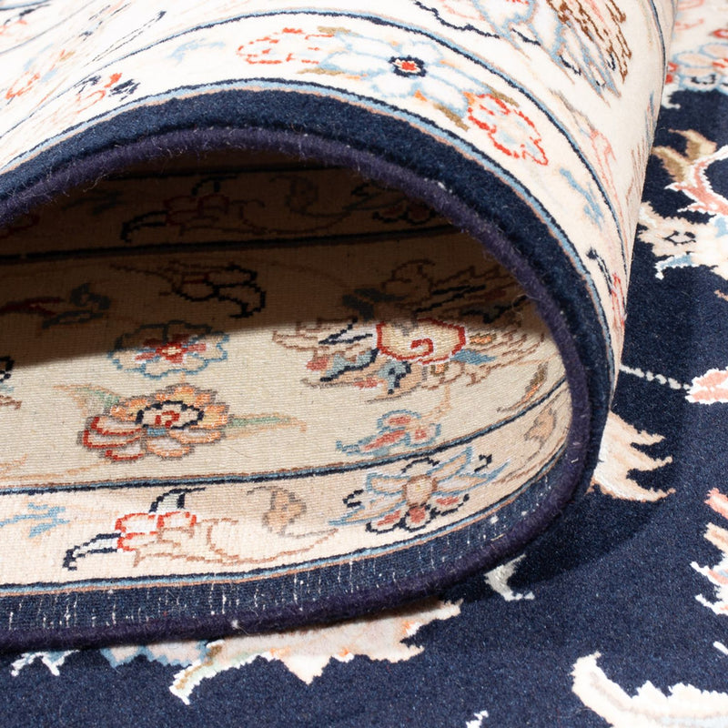Alfombra Persa - Tabriz - Real - 237 x 167 cm - azul oscuro