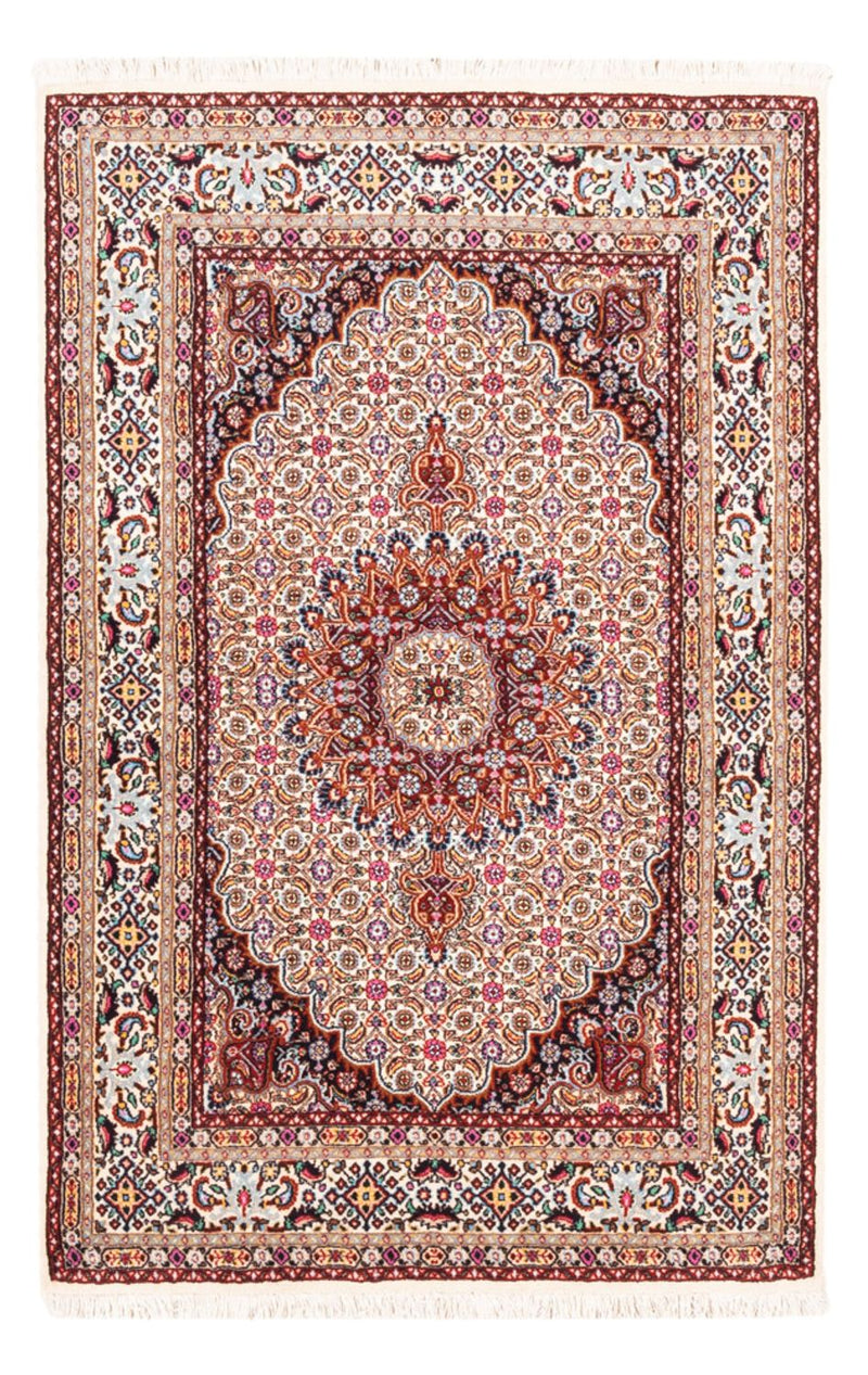 Alfombra persa - Clásica - 151 x 96 cm - crema