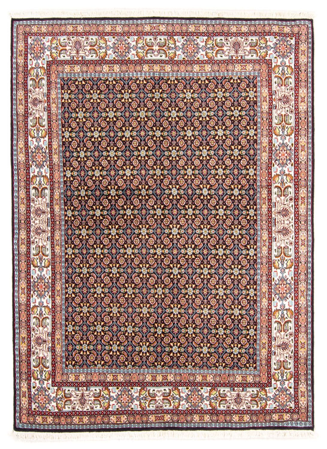 Alfombra persa - Clásica - 198 x 141 cm - azul oscuro
