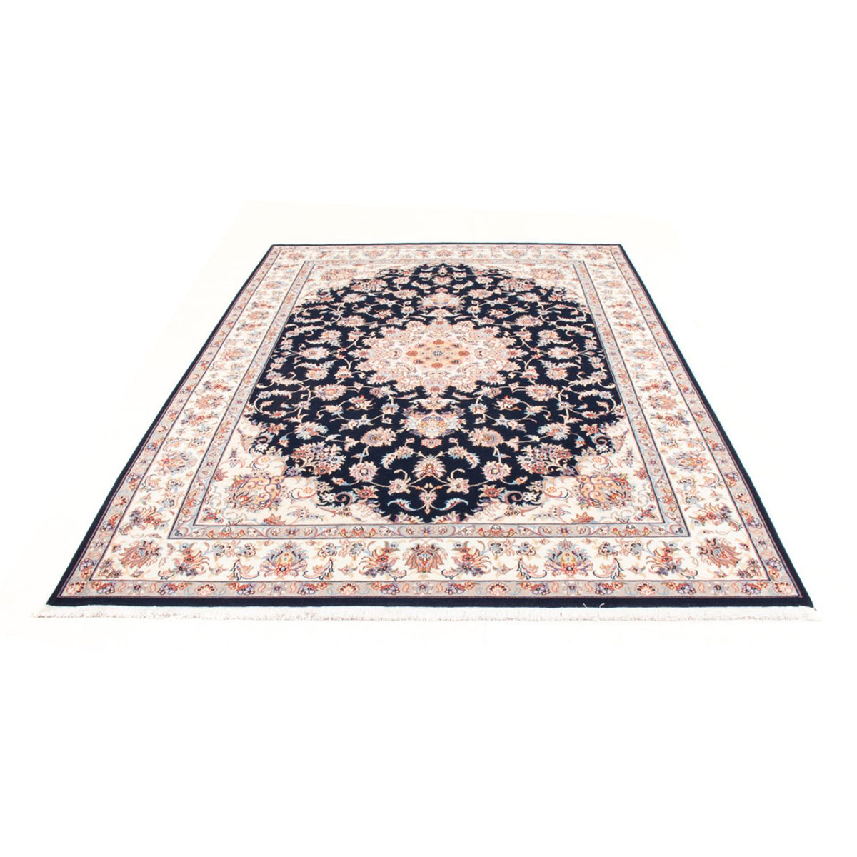 Alfombra Persa - Tabriz - Real - 236 x 169 cm - azul oscuro