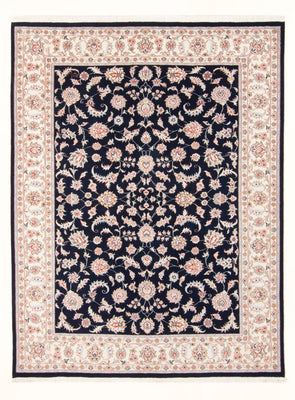 Alfombra Persa - Tabriz - Real - 201 x 149 cm - azul oscuro