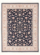 Alfombra Persa - Tabriz - Real - 201 x 149 cm - azul oscuro
