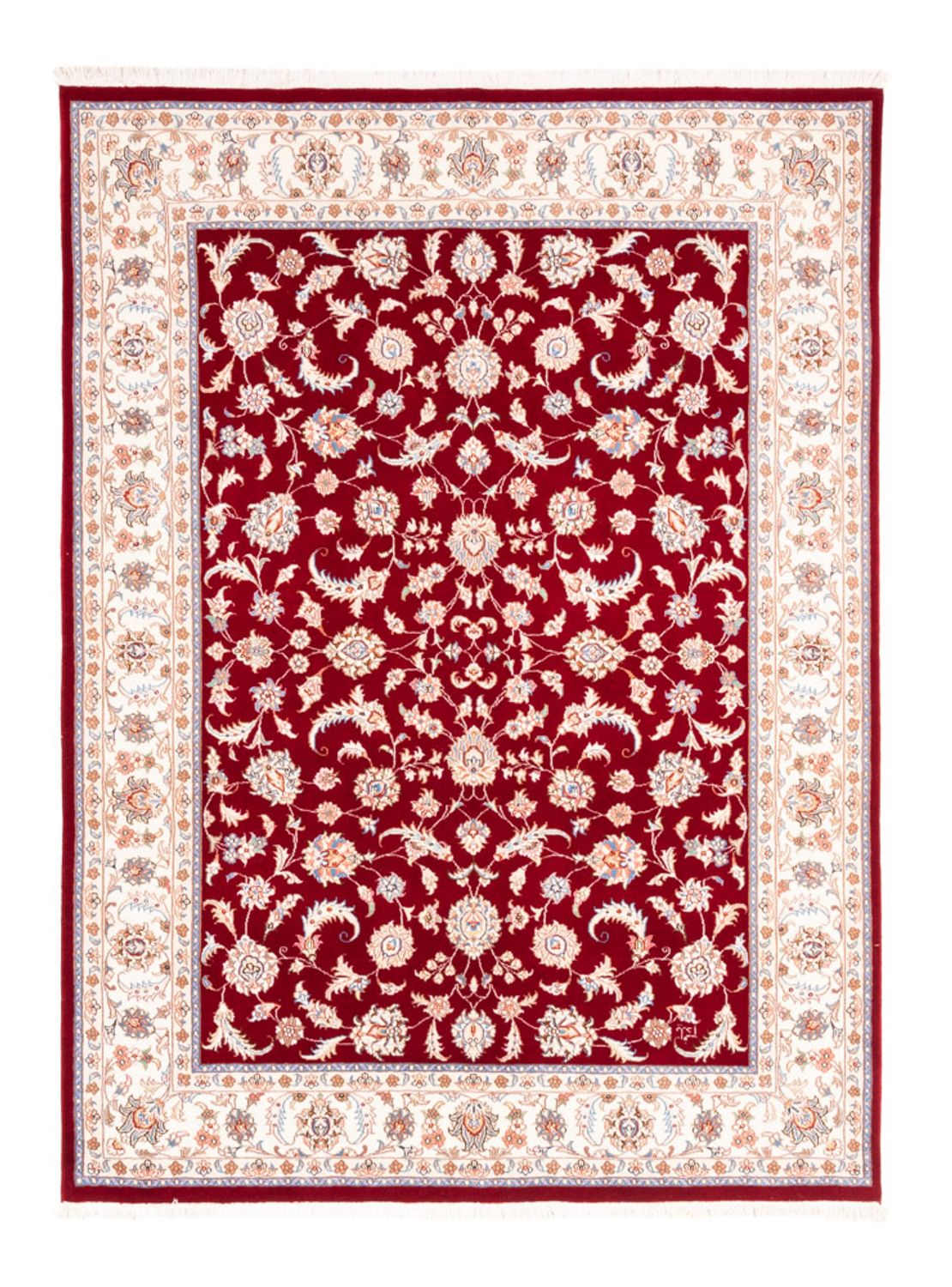 Alfombra persa - Tabriz - 199 x 147 cm - rojo