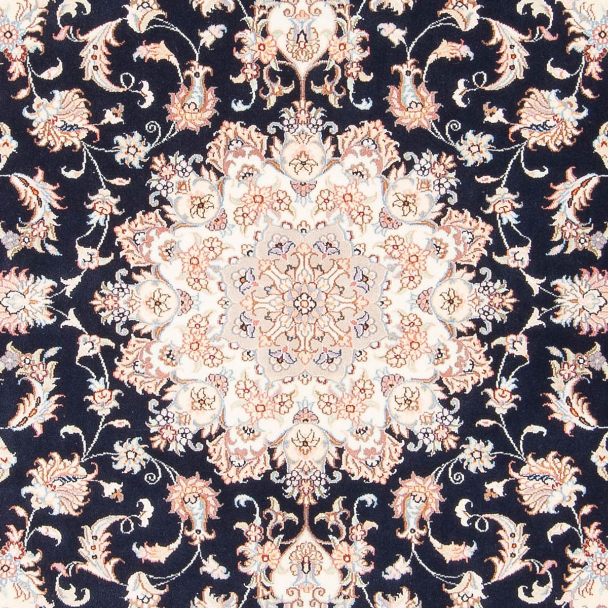 Alfombra Persa - Tabriz - Real - 197 x 149 cm - azul oscuro