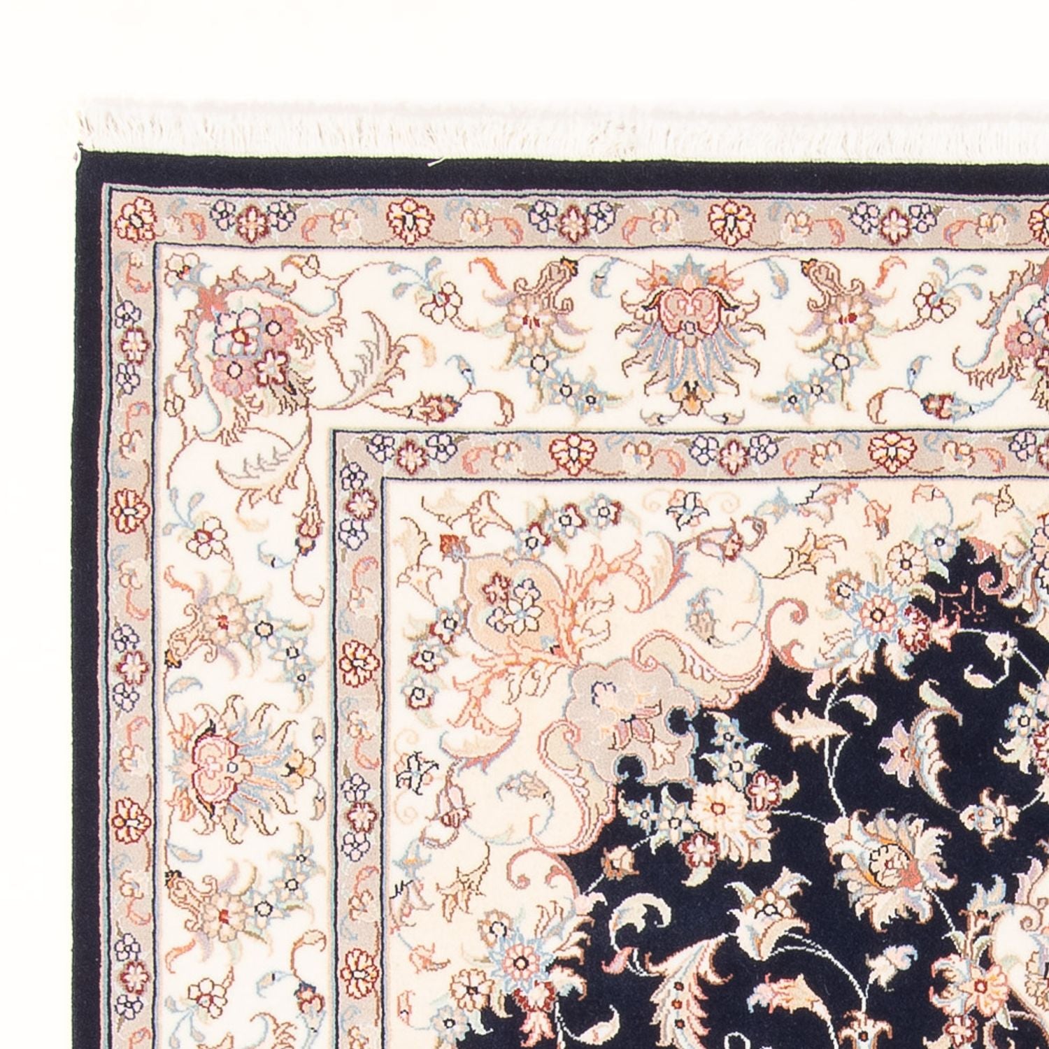 Alfombra Persa - Tabriz - Real - 197 x 149 cm - azul oscuro