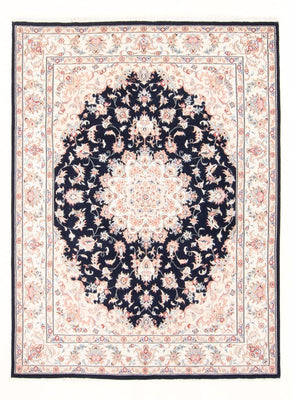 Alfombra Persa - Tabriz - Real - 203 x 150 cm - azul oscuro