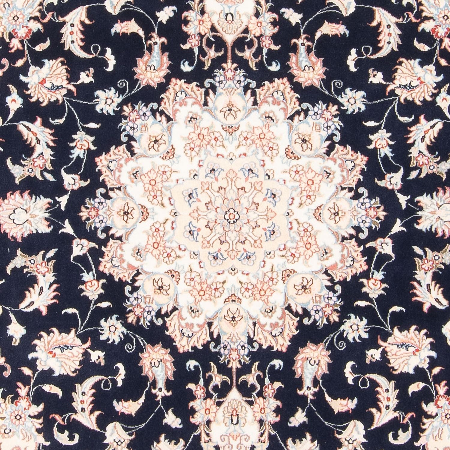 Alfombra Persa - Tabriz - Real - 203 x 150 cm - azul oscuro