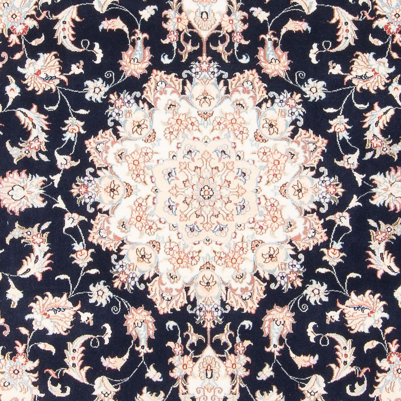 Alfombra Persa - Tabriz - Real - 203 x 150 cm - azul oscuro