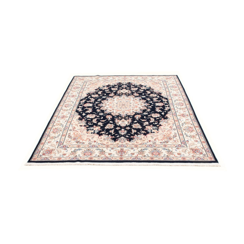 Alfombra Persa - Tabriz - Real - 203 x 150 cm - azul oscuro