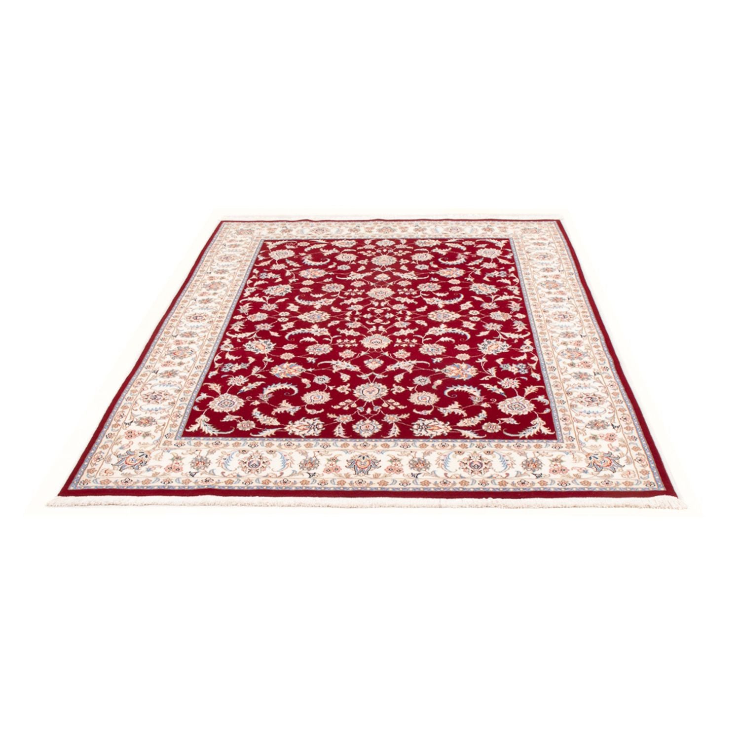 Alfombra Persa - Tabriz - Real - 206 x 147 cm - rojo