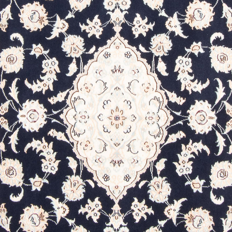Alfombra Persa - Nain - Real - 155 x 105 cm - azul oscuro