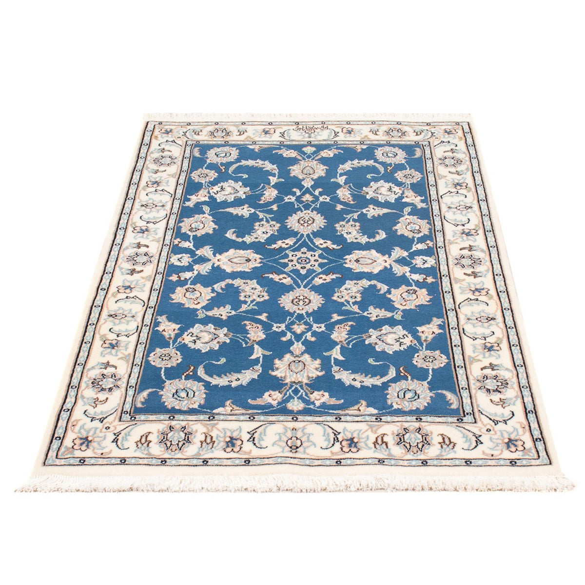 Alfombra Persa - Nain - Prima - 120 x 77 cm - azul claro