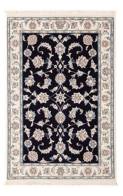 Alfombra Persa - Nain - Prima - 125 x 80 cm - azul oscuro