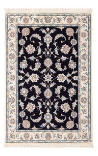 Alfombra Persa - Nain - Prima - 125 x 80 cm - azul oscuro