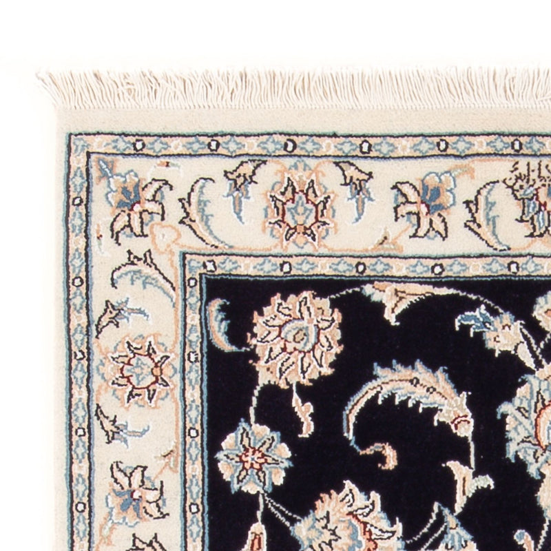 Alfombra Persa - Nain - Prima - 125 x 80 cm - azul oscuro