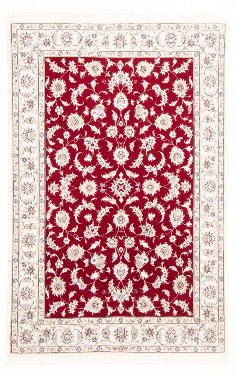 Alfombra Persa - Nain - Real - 178 x 120 cm - rojo
