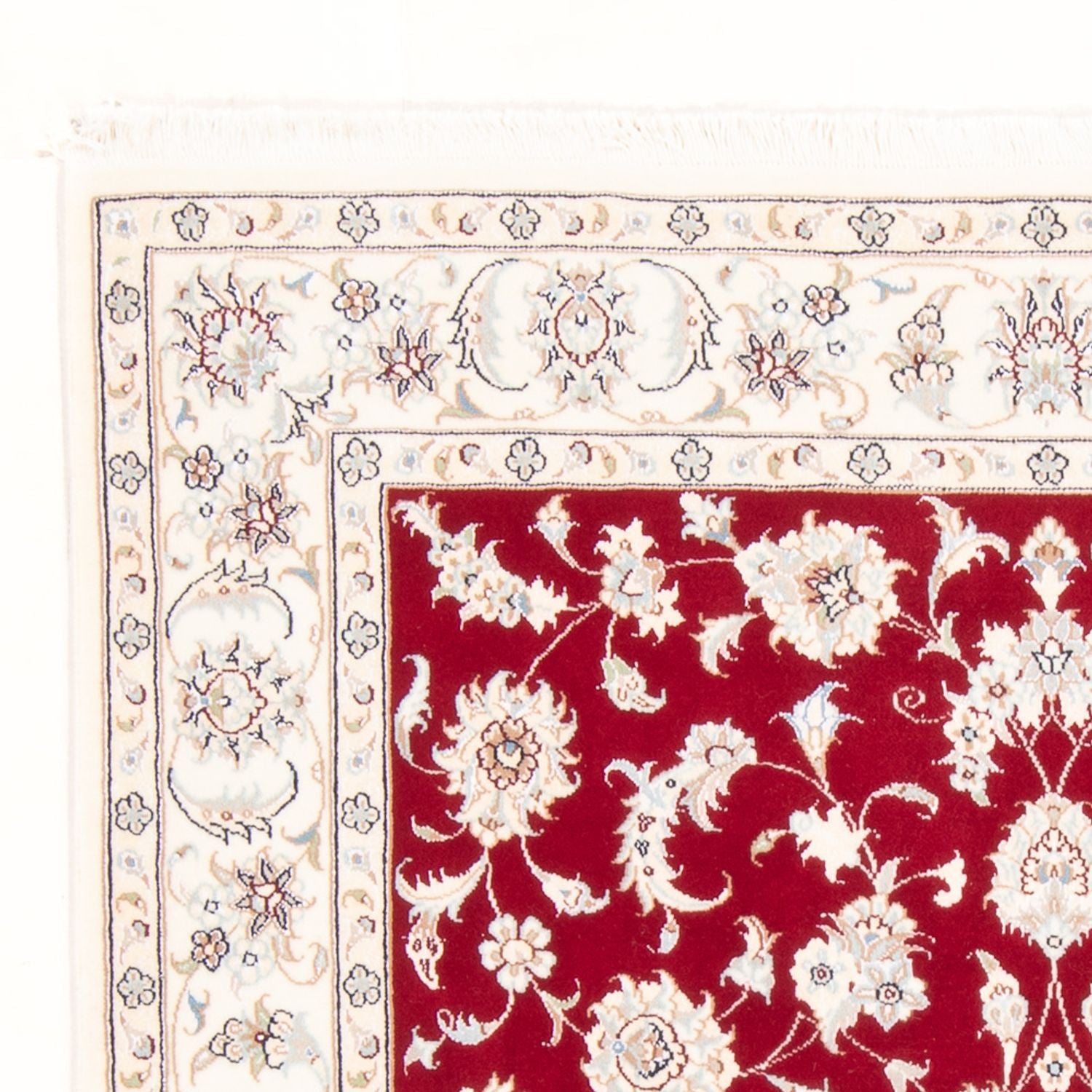 Alfombra Persa - Nain - Real - 178 x 120 cm - rojo