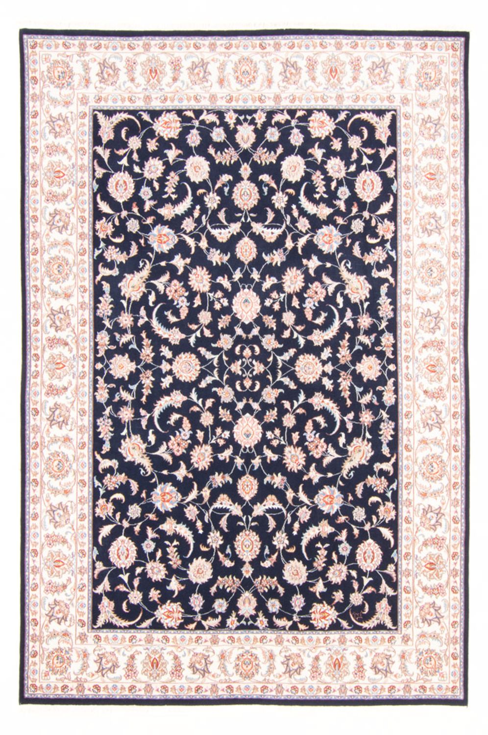 Alfombra Persa - Tabriz - Real - 241 x 168 cm - azul oscuro