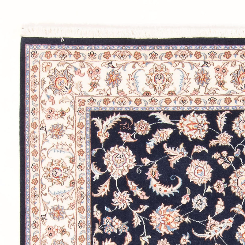 Alfombra Persa - Tabriz - Real - 196 x 150 cm - azul oscuro