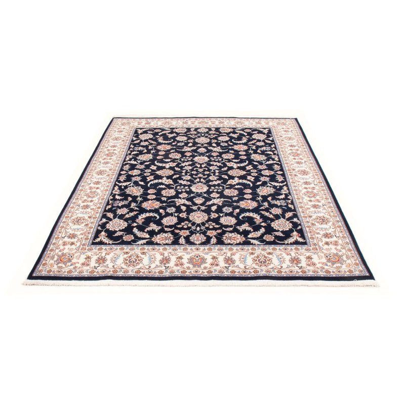 Alfombra Persa - Tabriz - Real - 196 x 150 cm - azul oscuro