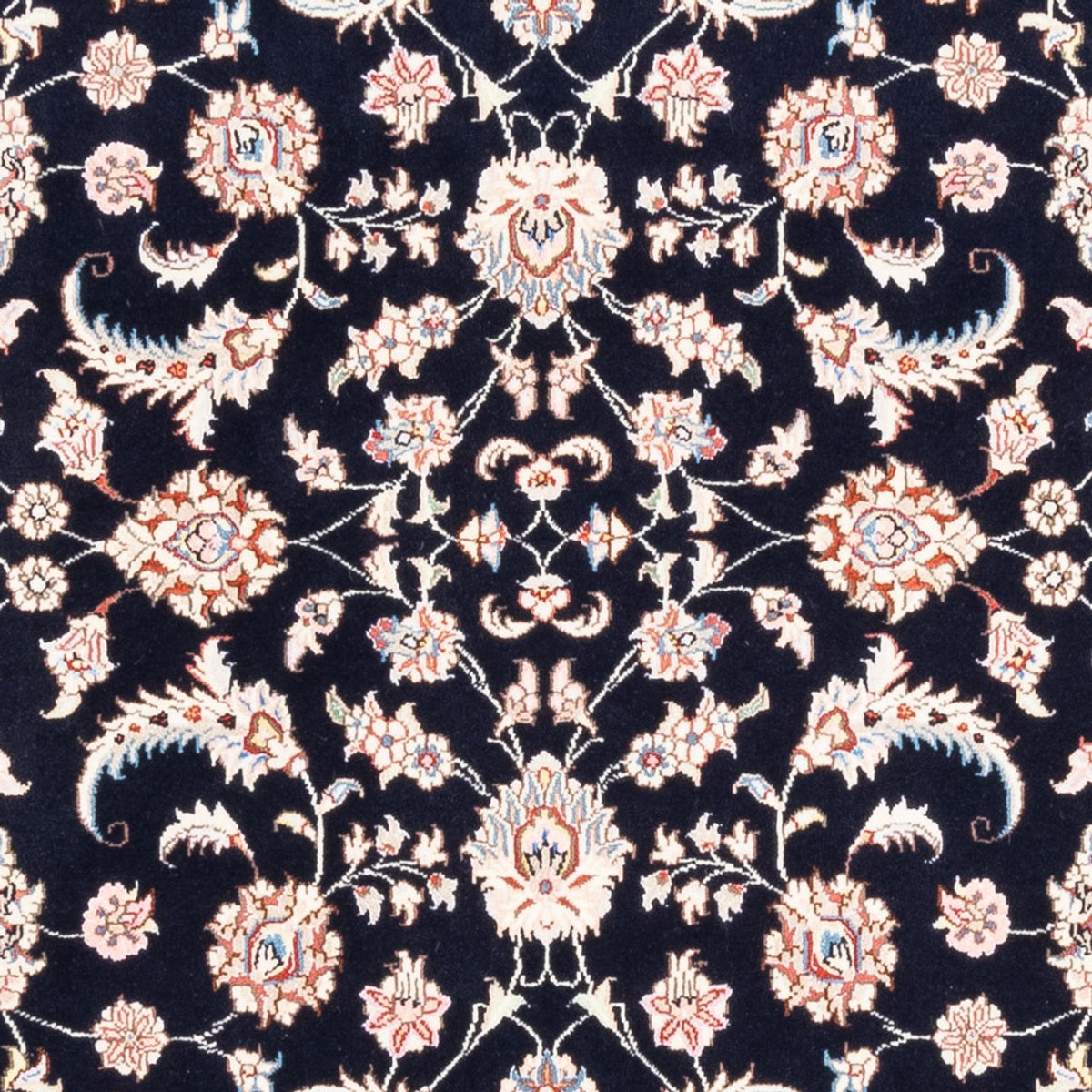 Alfombra persa - Tabriz - 201 x 150 cm - azul oscuro