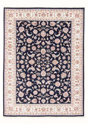 Alfombra Persa - Tabriz - Real - 201 x 150 cm - azul oscuro