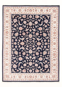 Alfombra Persa - Tabriz - Real - 201 x 150 cm - azul oscuro