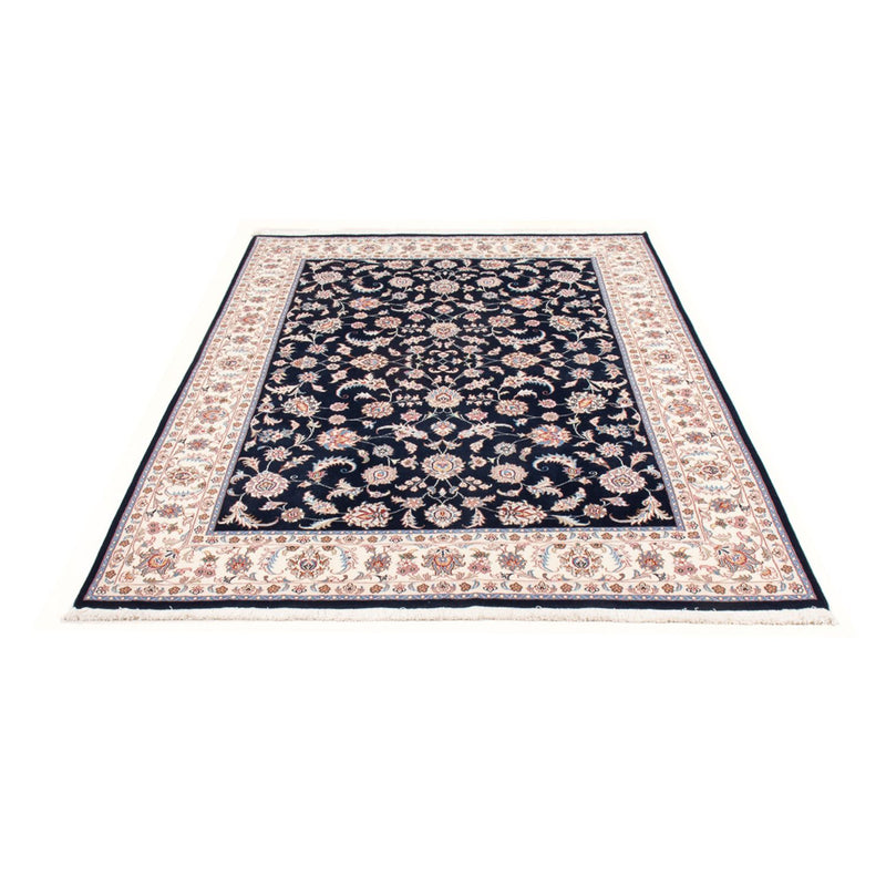 Alfombra Persa - Tabriz - Real - 201 x 150 cm - azul oscuro