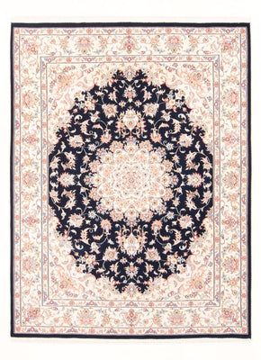 Alfombra Persa - Tabriz - Real - 199 x 147 cm - azul oscuro