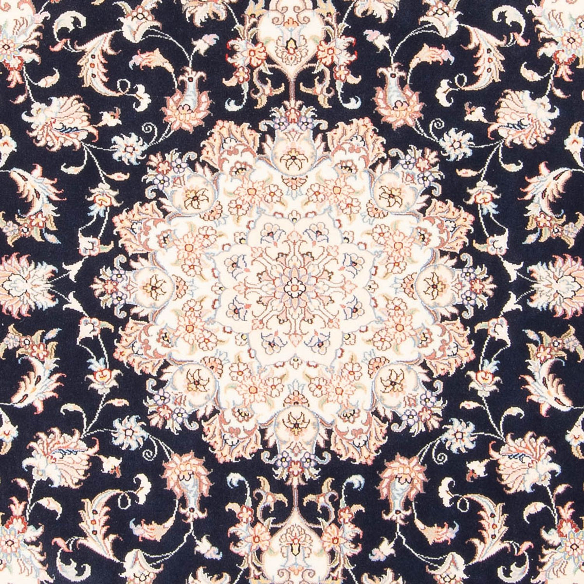 Alfombra Persa - Tabriz - Real - 199 x 147 cm - azul oscuro
