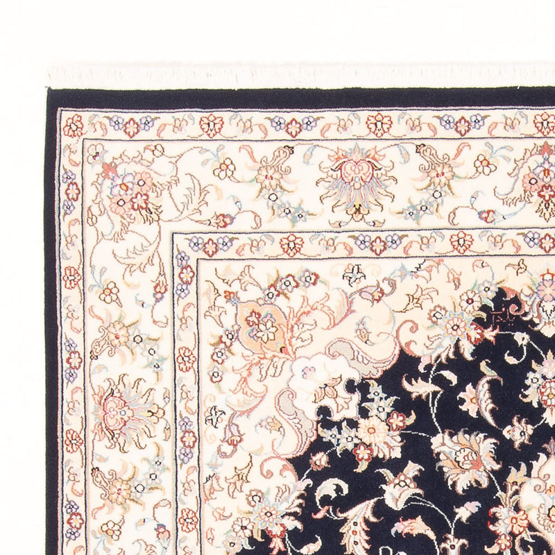 Alfombra Persa - Tabriz - Real - 199 x 147 cm - azul oscuro