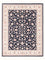 Alfombra Persa - Tabriz - Real - 202 x 151 cm - azul oscuro