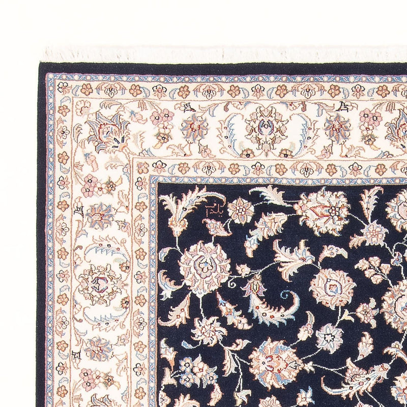 Alfombra Persa - Tabriz - Real - 202 x 151 cm - azul oscuro