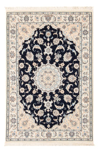 Alfombra Persa - Nain - Prima - 120 x 81 cm - azul oscuro