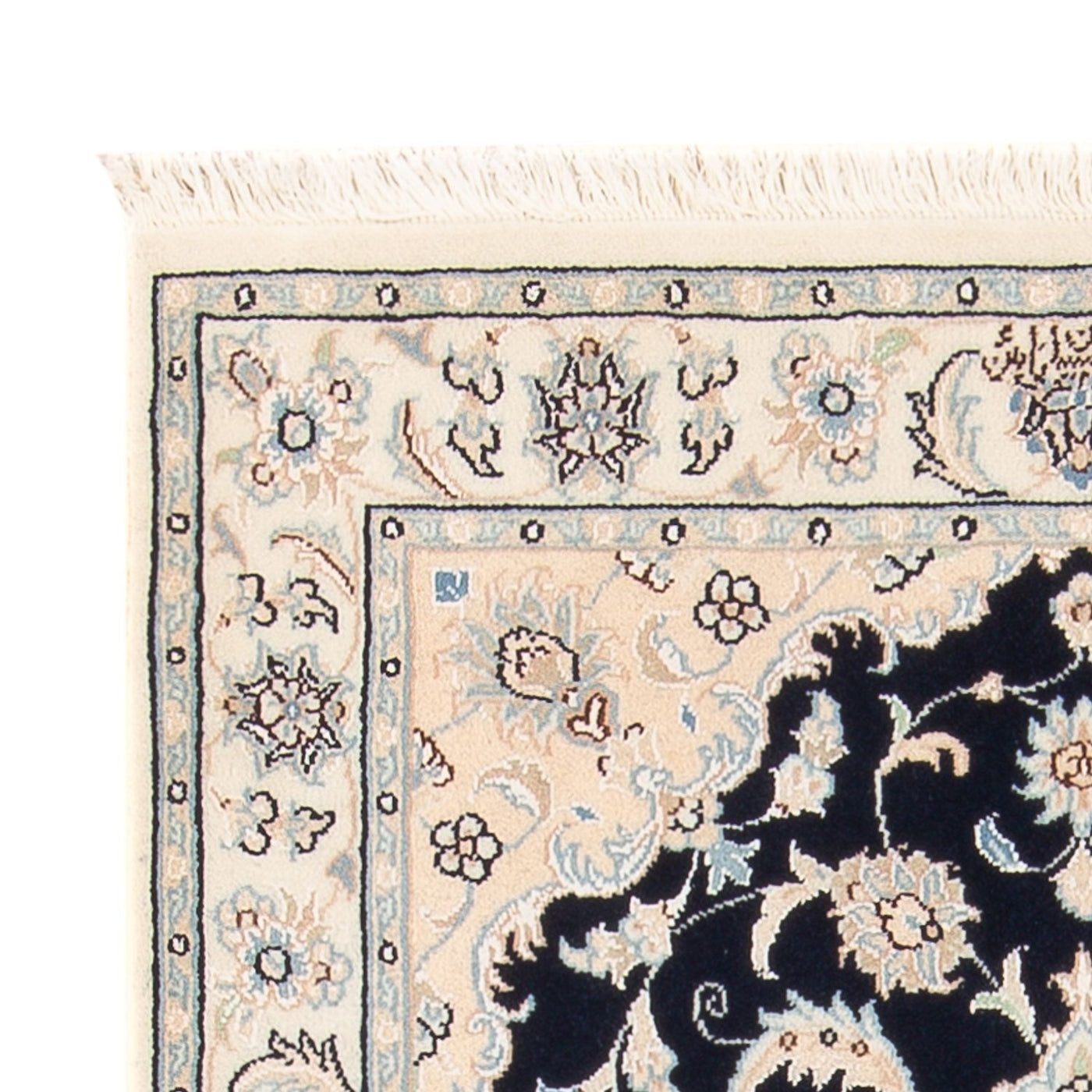 Alfombra Persa - Nain - Prima - 120 x 81 cm - azul oscuro